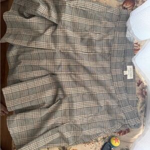 Plaid Pleated Skirt by Pilcro